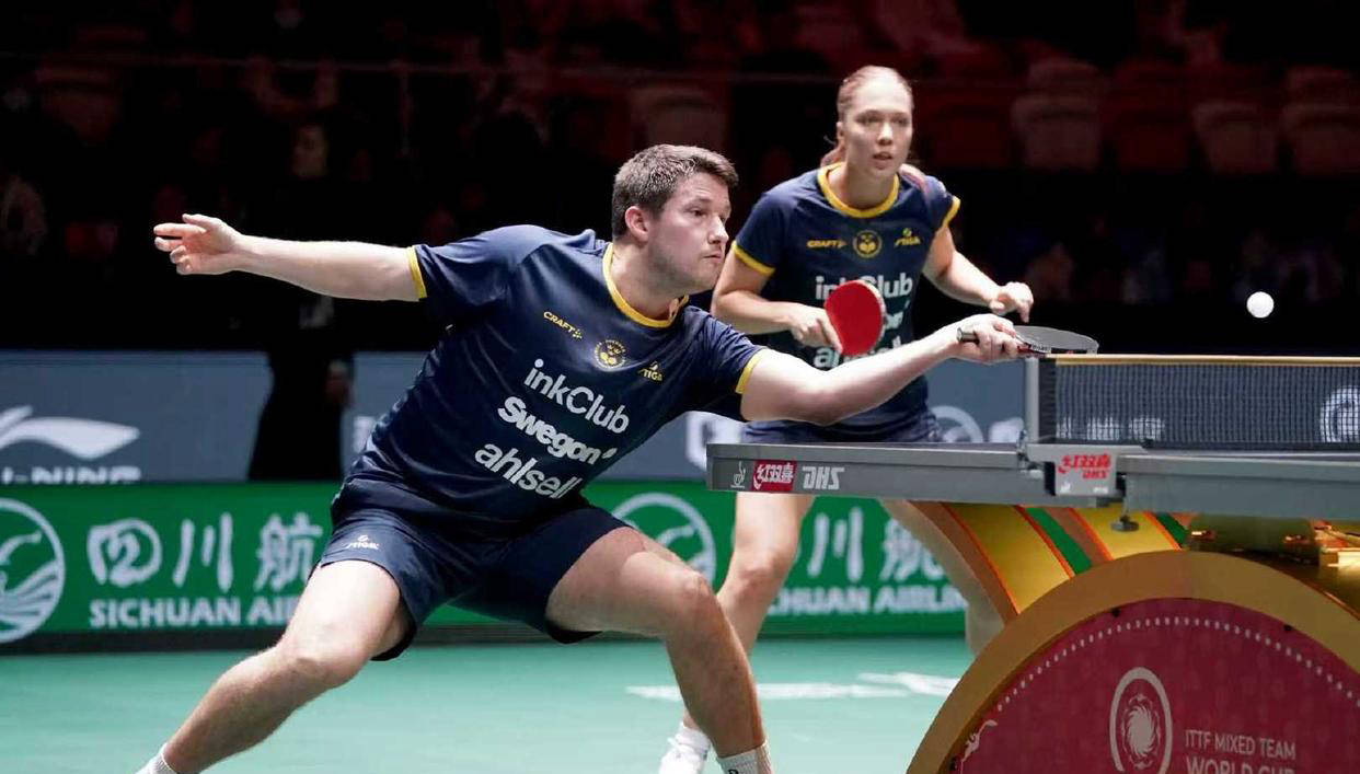 德国队力克瑞典队，张继科关键制胜