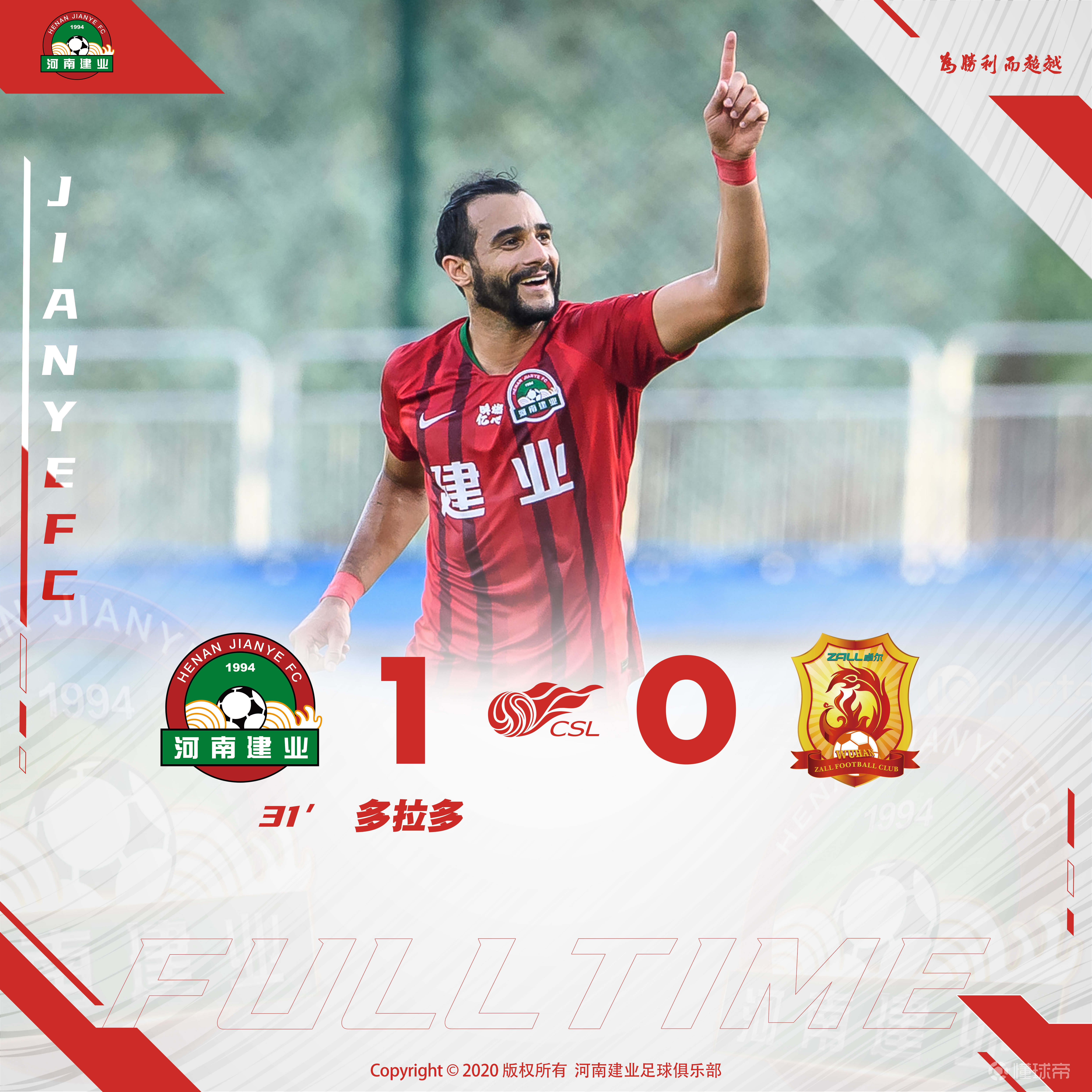 河南建业客场逼平武汉卓尔，争夺胜利关键的简单介绍